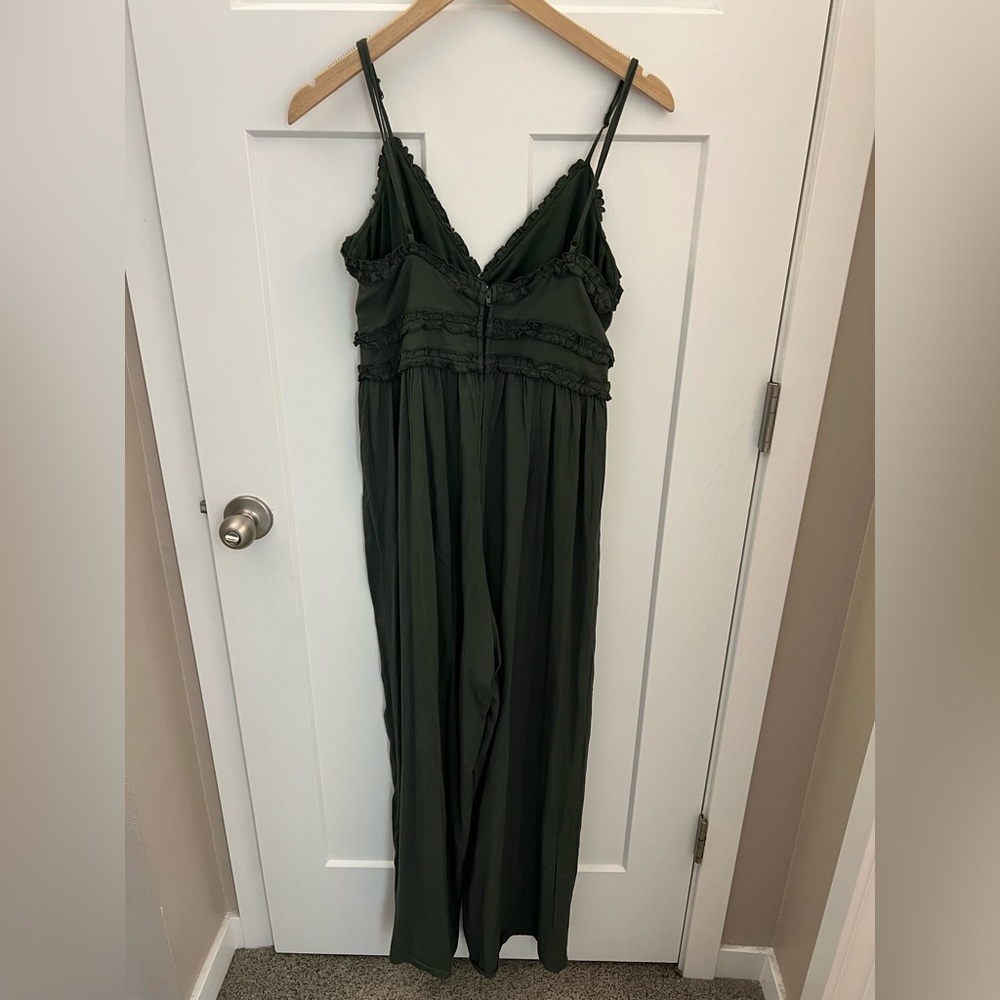 Blue Rain Olive Green Jumpsuit - Picture 3 of 6